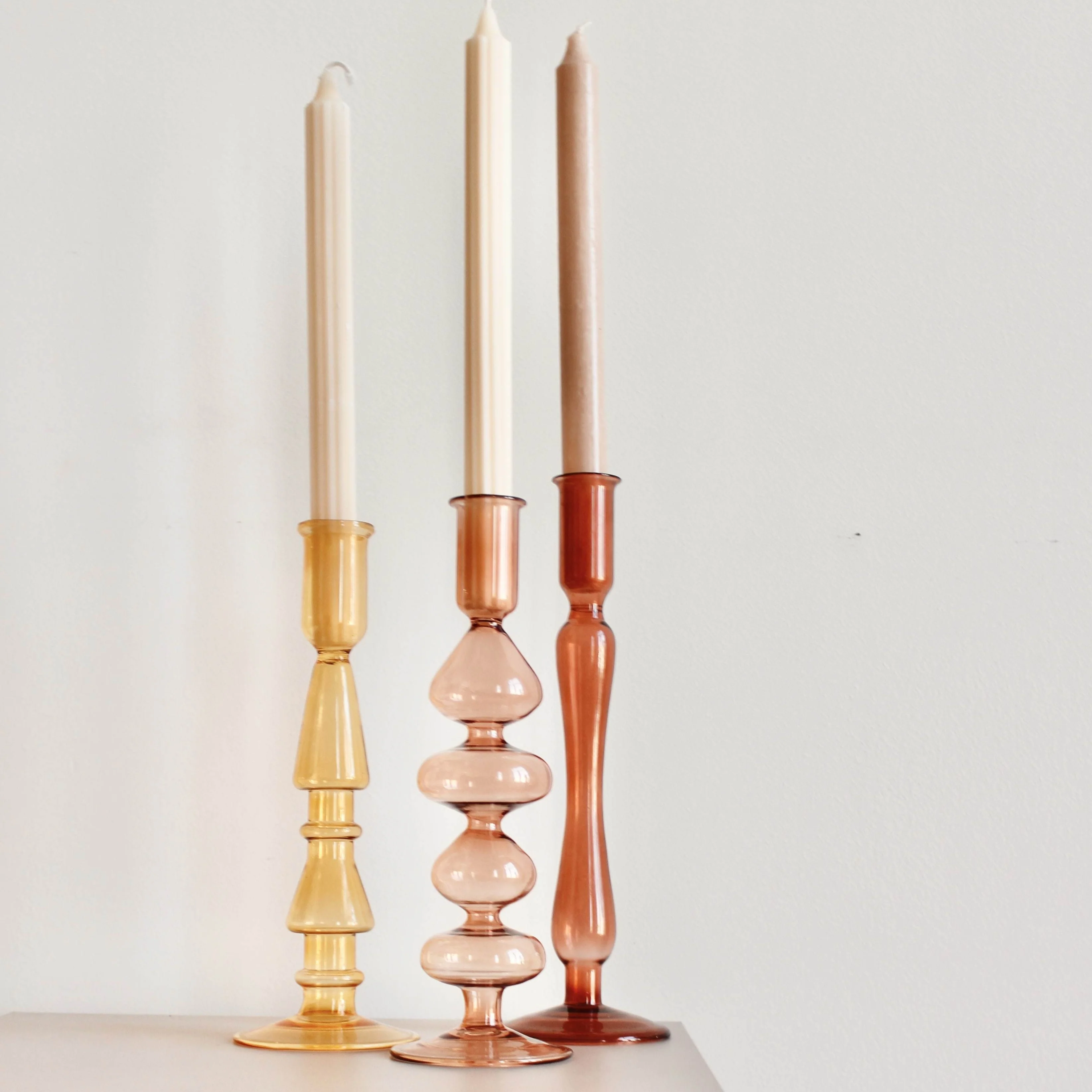 * À la Collection Glass Candle Holder | Mustard - Image 2