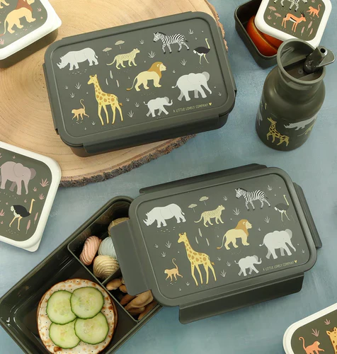 A Little Lovely Company Lunch Box Met Verdeelvakjes | Savanne - Image 2