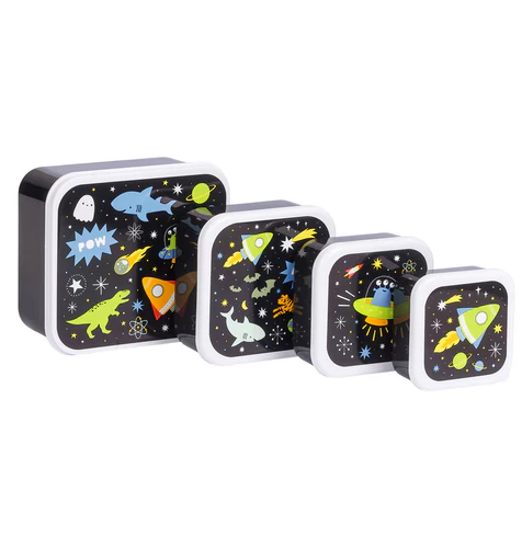 * A Little Lovely Company Lunch & Snack Box Set | Galaxy - Image 3