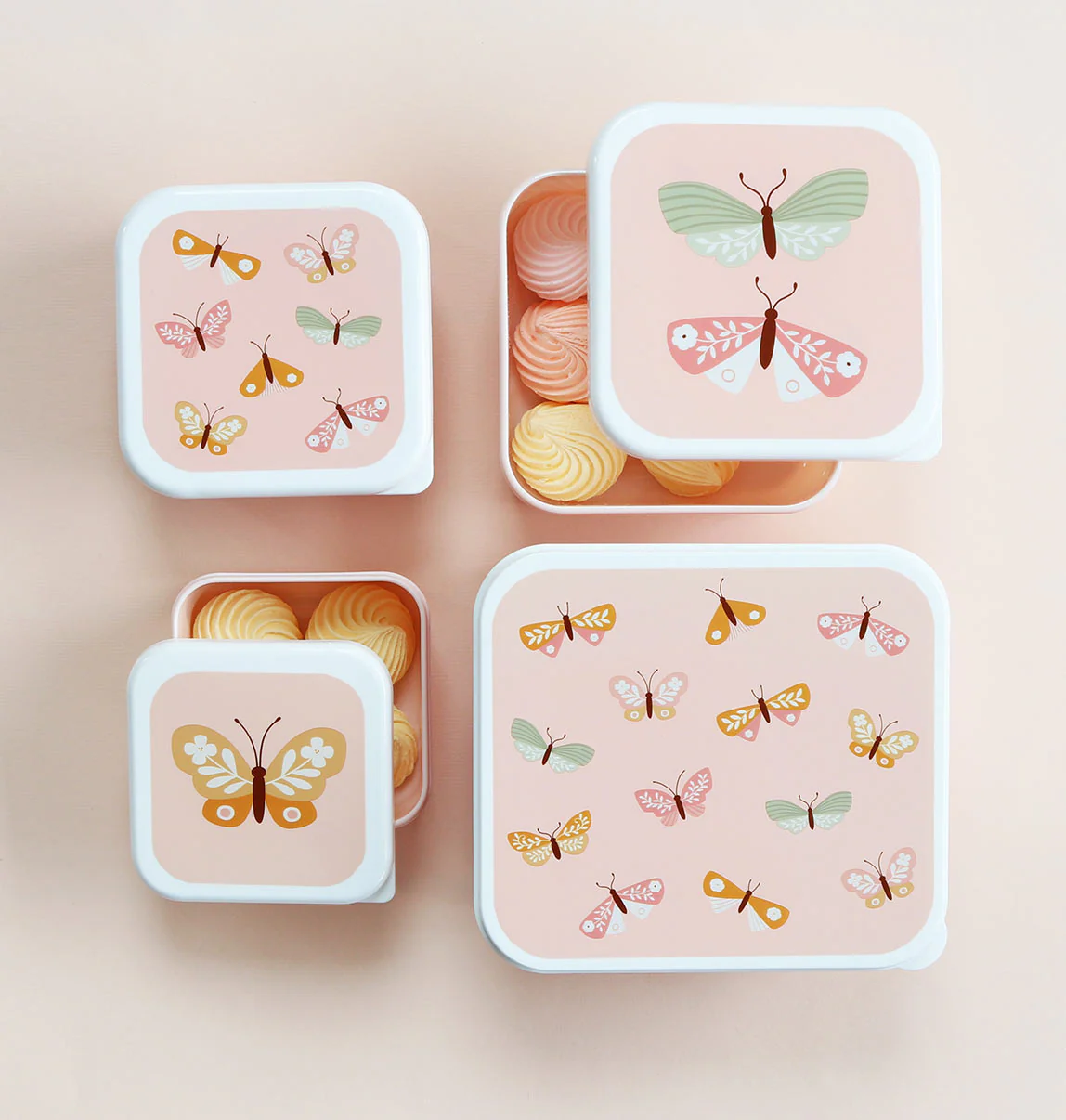 A Little Lovely Company Lunch & Snack Box Set | Vlinders - Image 2