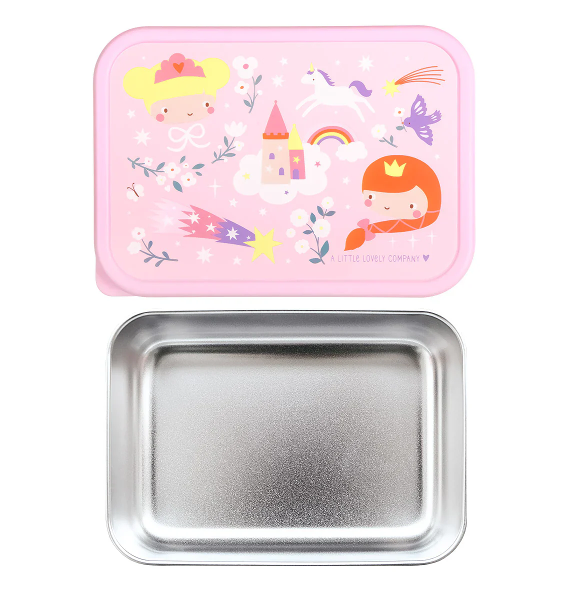 A Little Lovely Company RVS Lunchbox | Prinsessen - Image 3