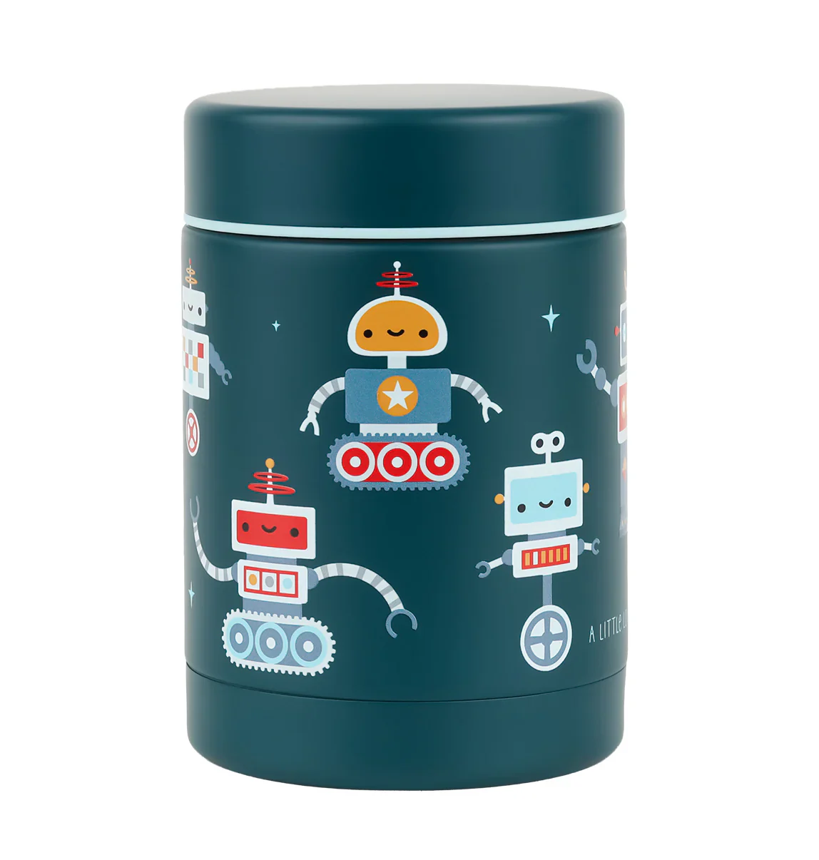 A Little Lovely Company RVS Food Jar 300ml | Robots