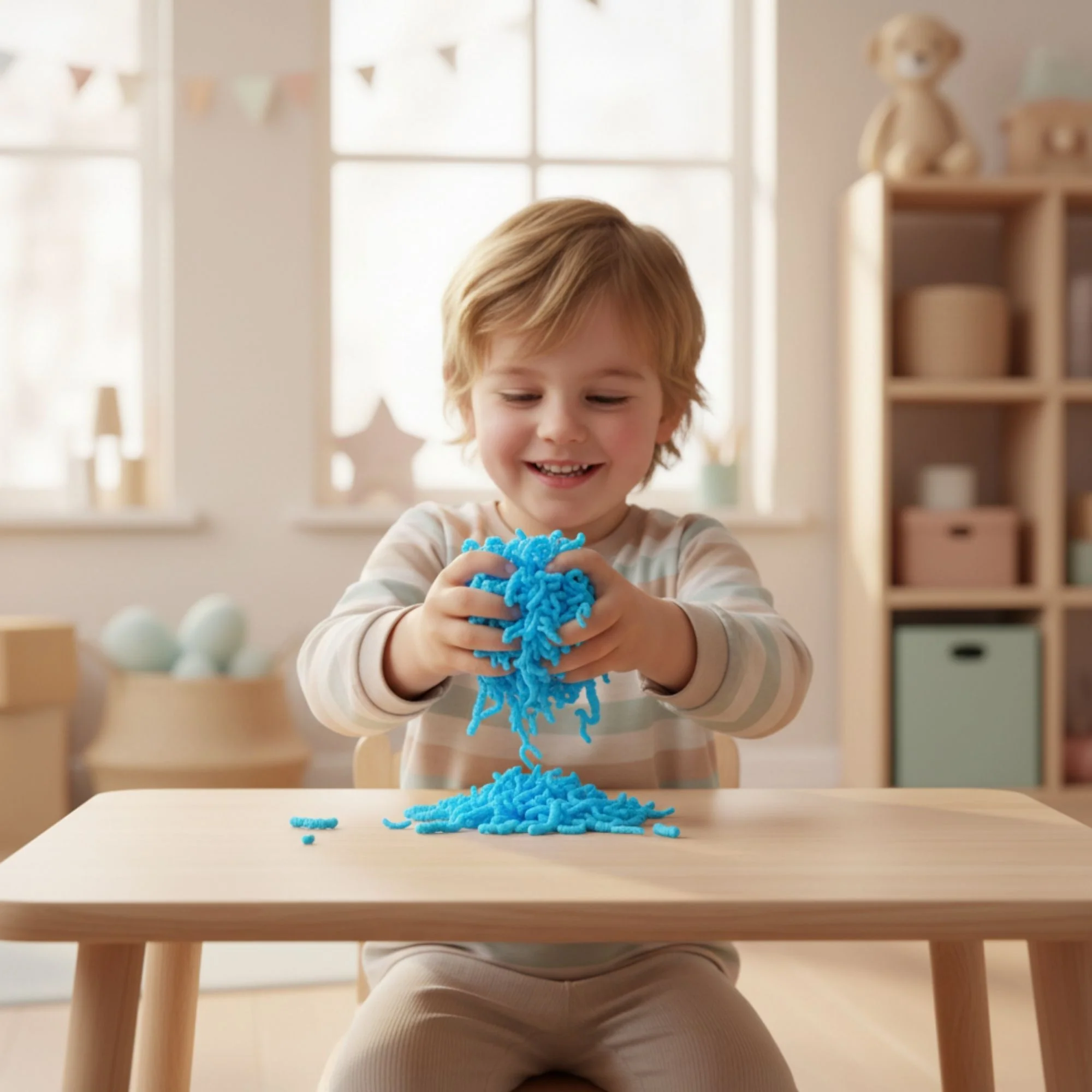 alldoro Squishy Worms 120g | Blauw - Image 4