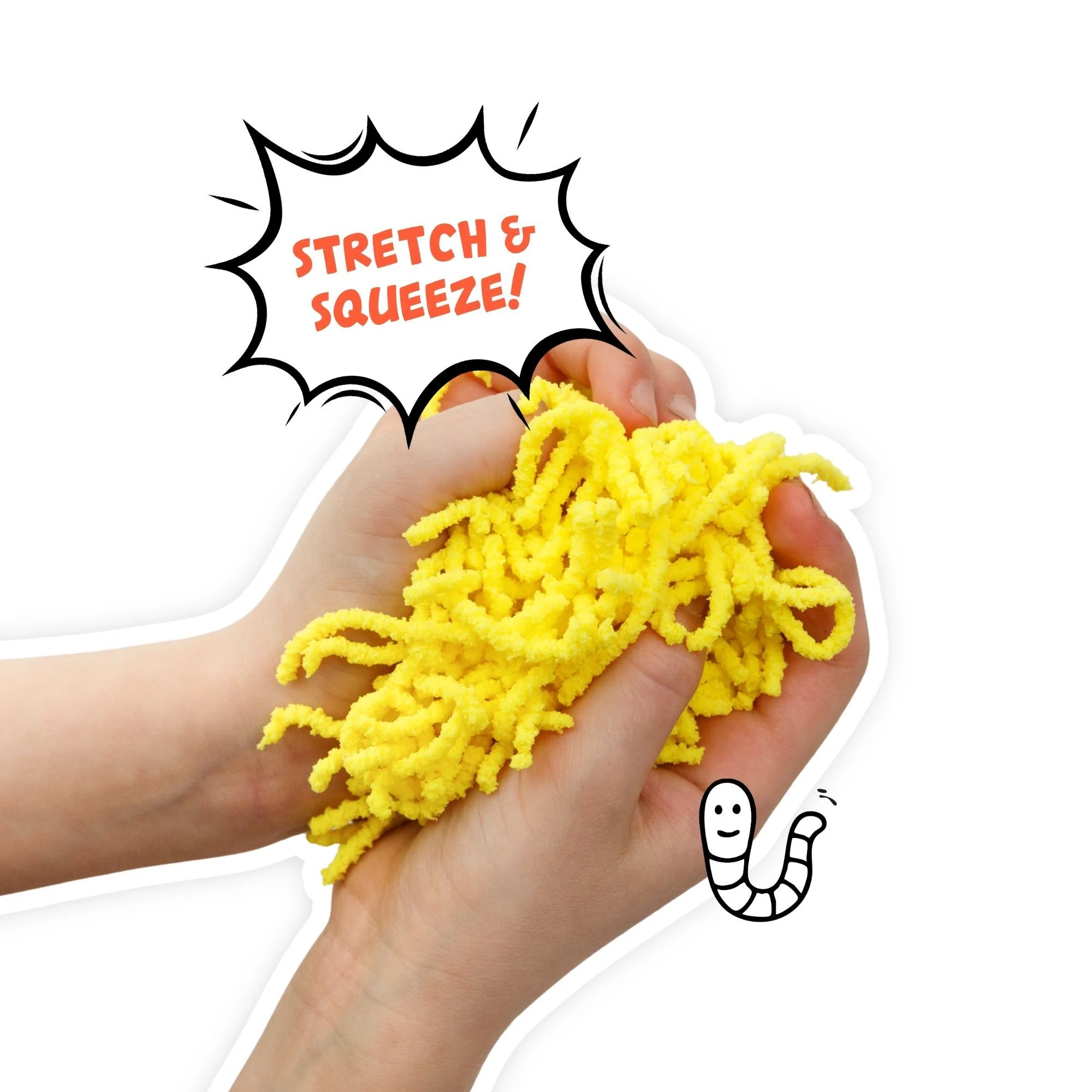 alldoro Squishy Worms 120g | Geel - Image 3