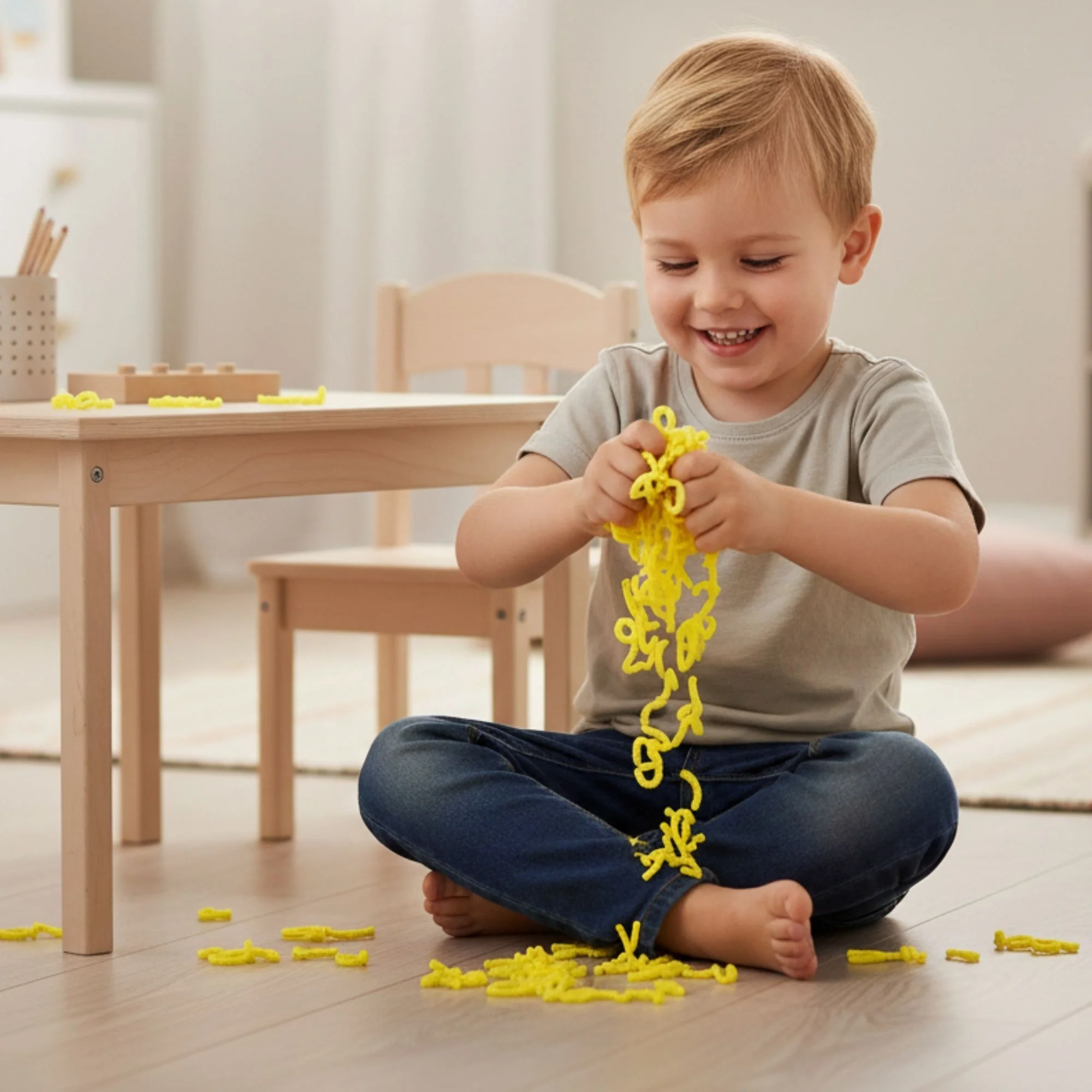 alldoro Squishy Worms 120g | Geel - Image 4