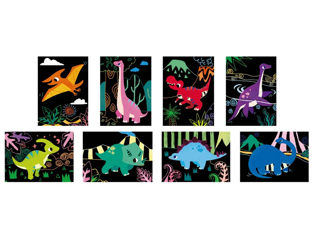Avenir Scratch Knutselset Kras | Dino Friends - Image 2