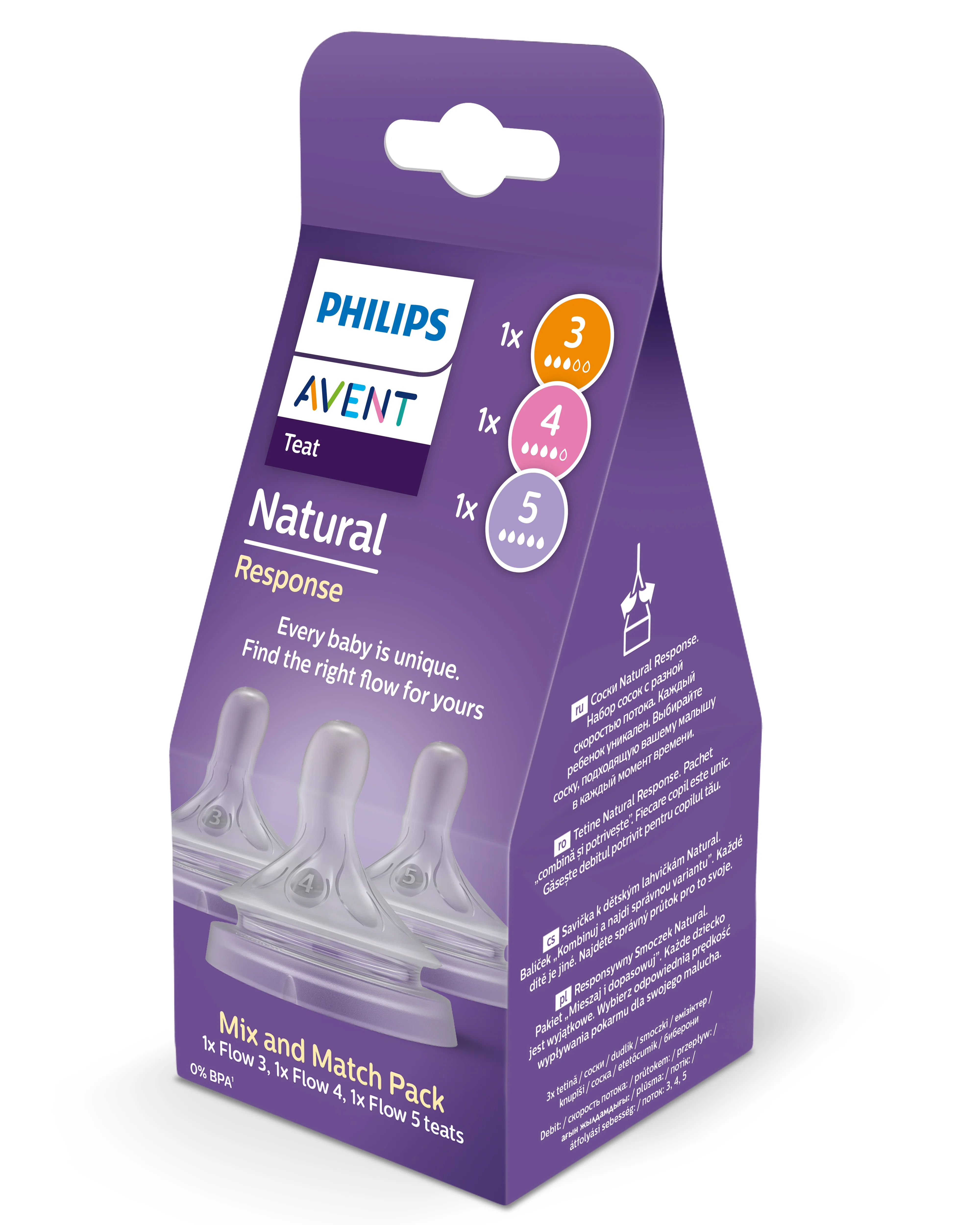 Avent Natural Response Speen | Multi Teat Pack - Image 3