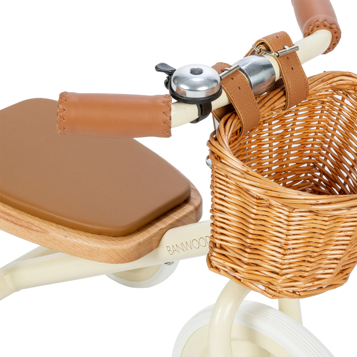 Banwood Driewieler Met Mandje | Cream - Image 3