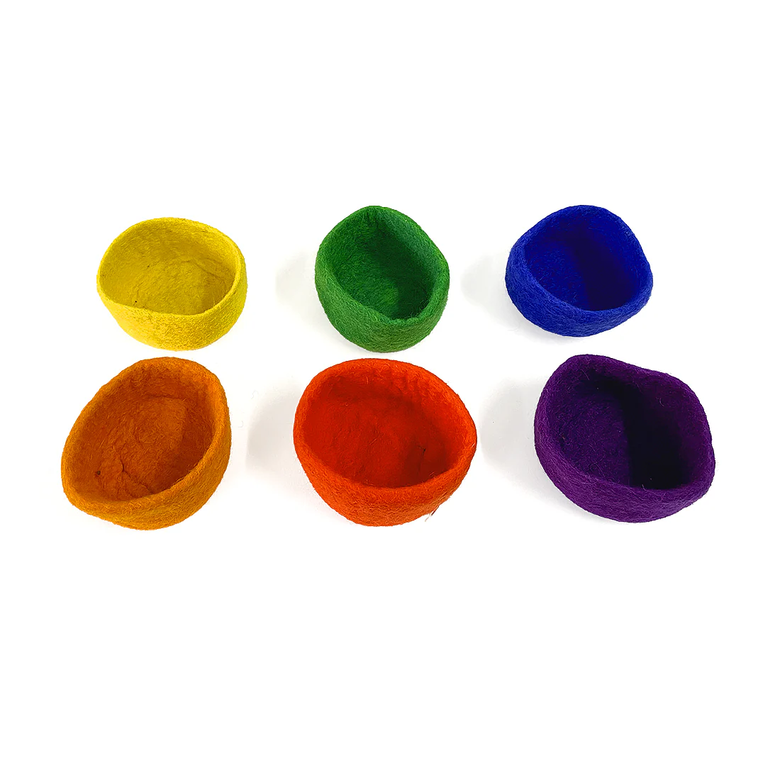 * Bauspiel Mini Vilten Bowls | Set 6 Rainbows