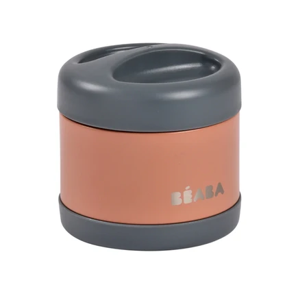 Béaba Thermo Pot 500ml | Mineral Grey / Terracotta - Image 2