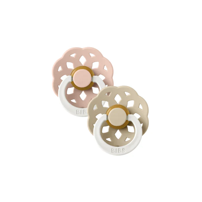 * Bibs Fopspeen Boheme 6+M Maat 2 Rond | Blush & Vanilla Glow