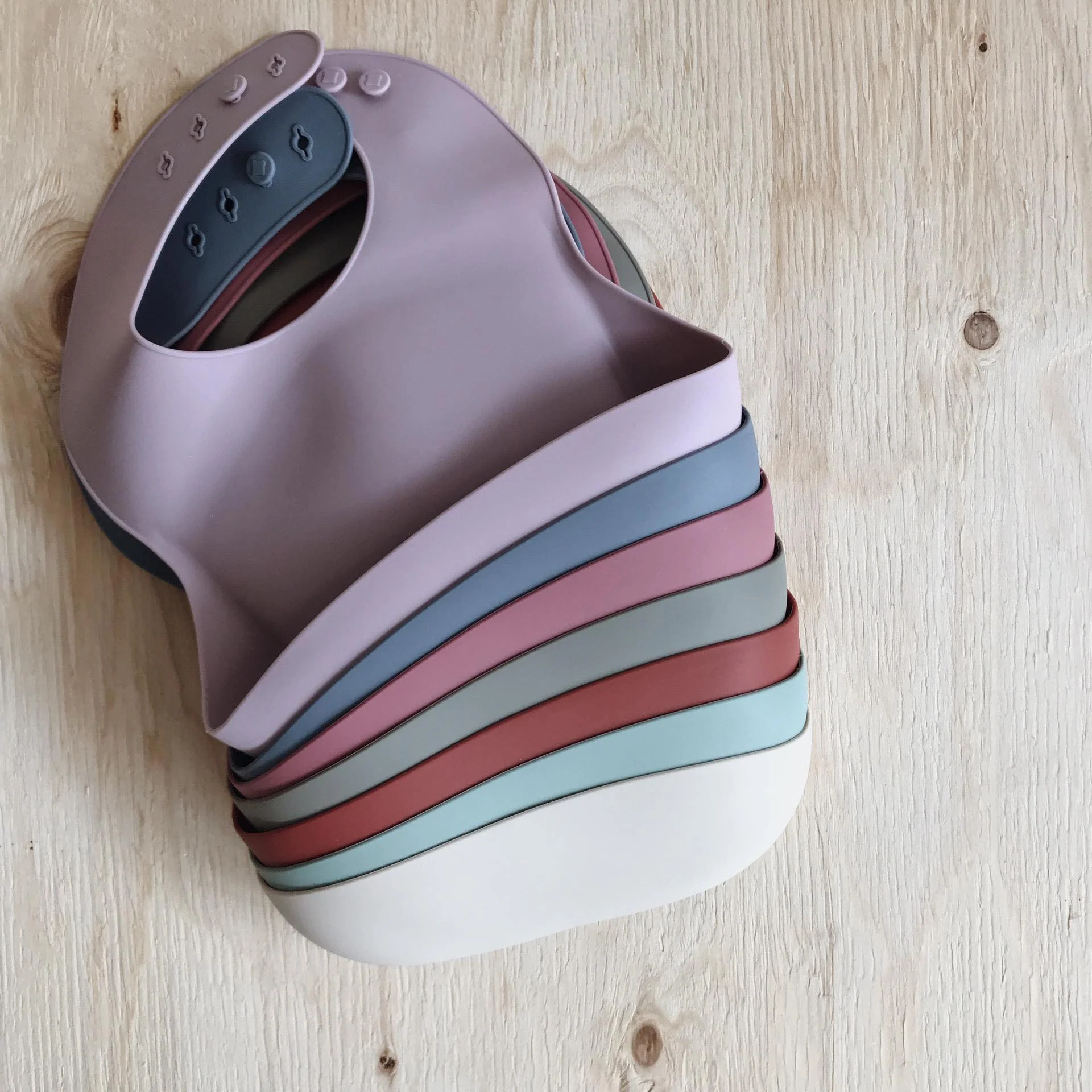 Mushie Bibs Siliconen Slab - Shifting Sand - Image 2