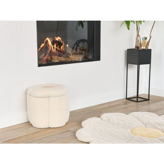 * Childhome Pouffe + Speelgoedkist | Bloem Ecru - Image 2