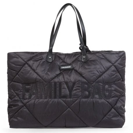 * Childhome weekendtas XL Family Bag Gewatteerd | Zwart - Image 2