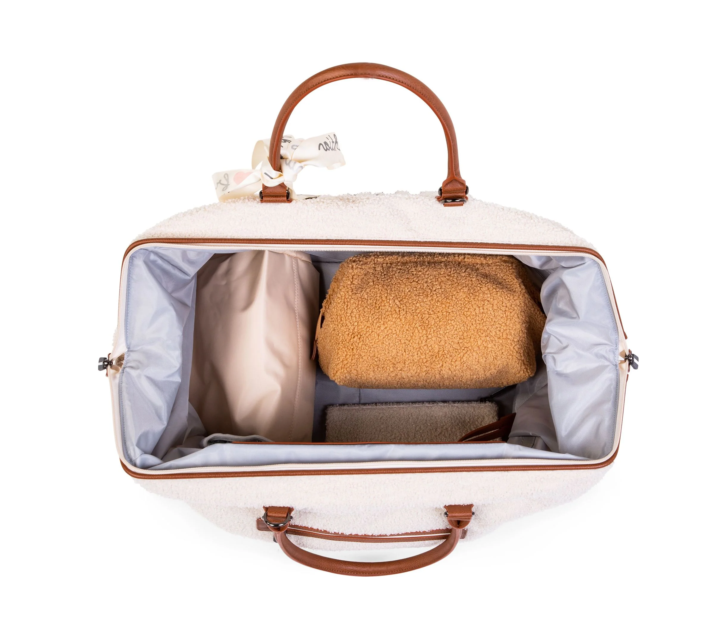 * Childhome weekendtas XL Mommy Bag | Teddy OffWhite - Image 3