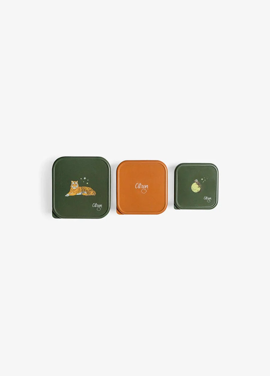 Citron Stainless Steel Set Brooddoos Snackdoosjes | Tiger - Image 5