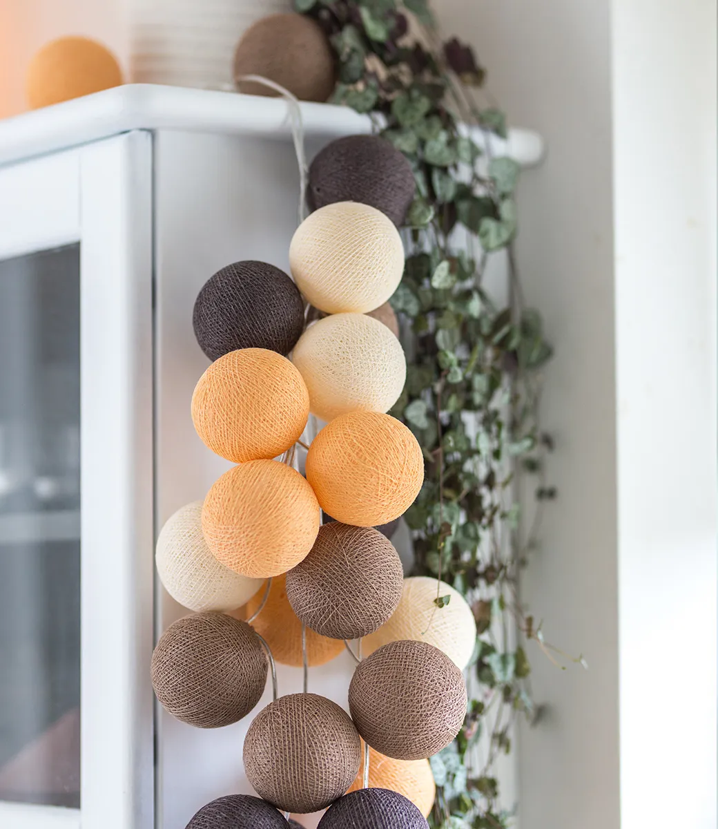 * Cotton Ball Lights Lichtslinger 35 stuks | Clay - Image 2