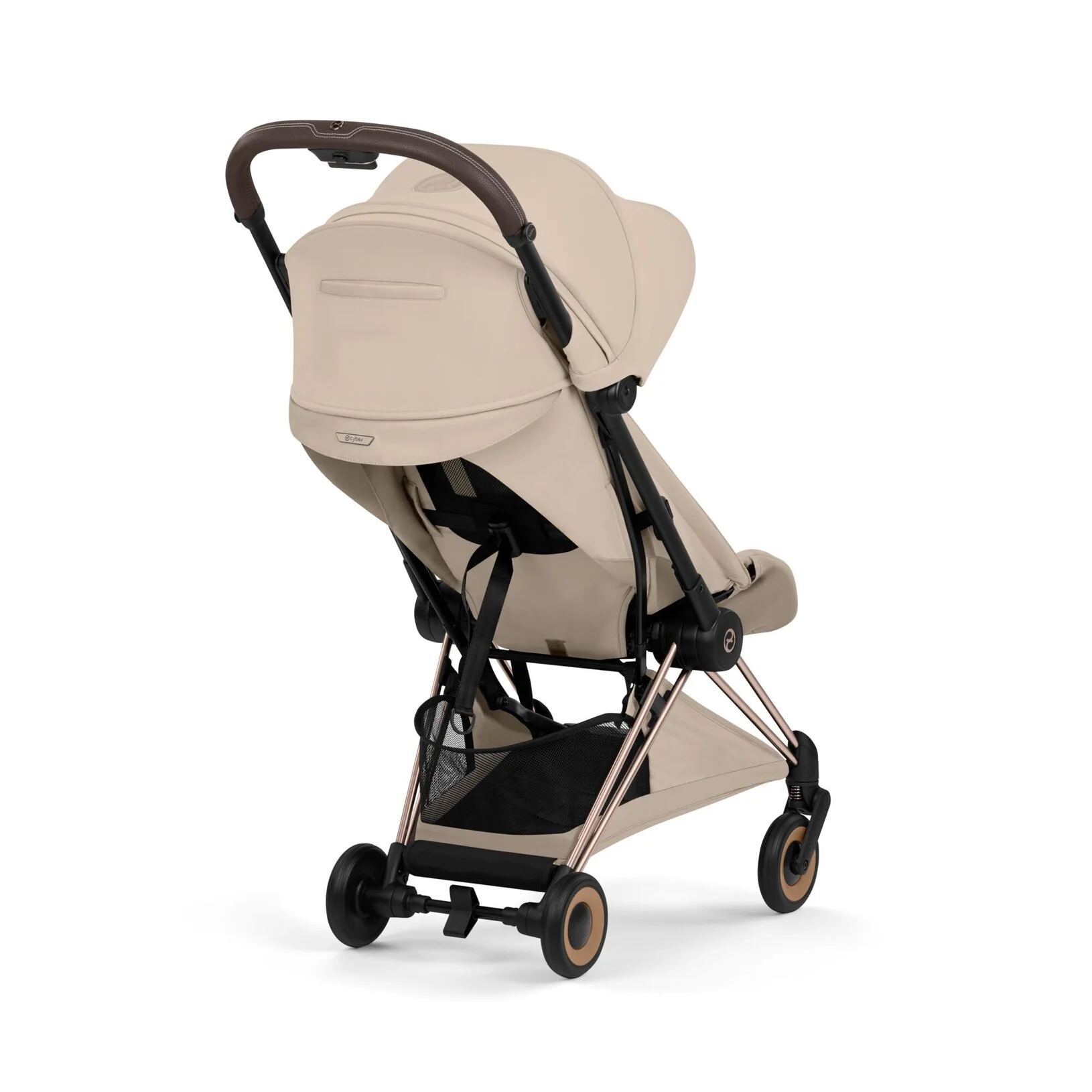 CYBEX Compacte Plooibuggy Coya | Cozy Beige (Rosegold Frame) - Image 5
