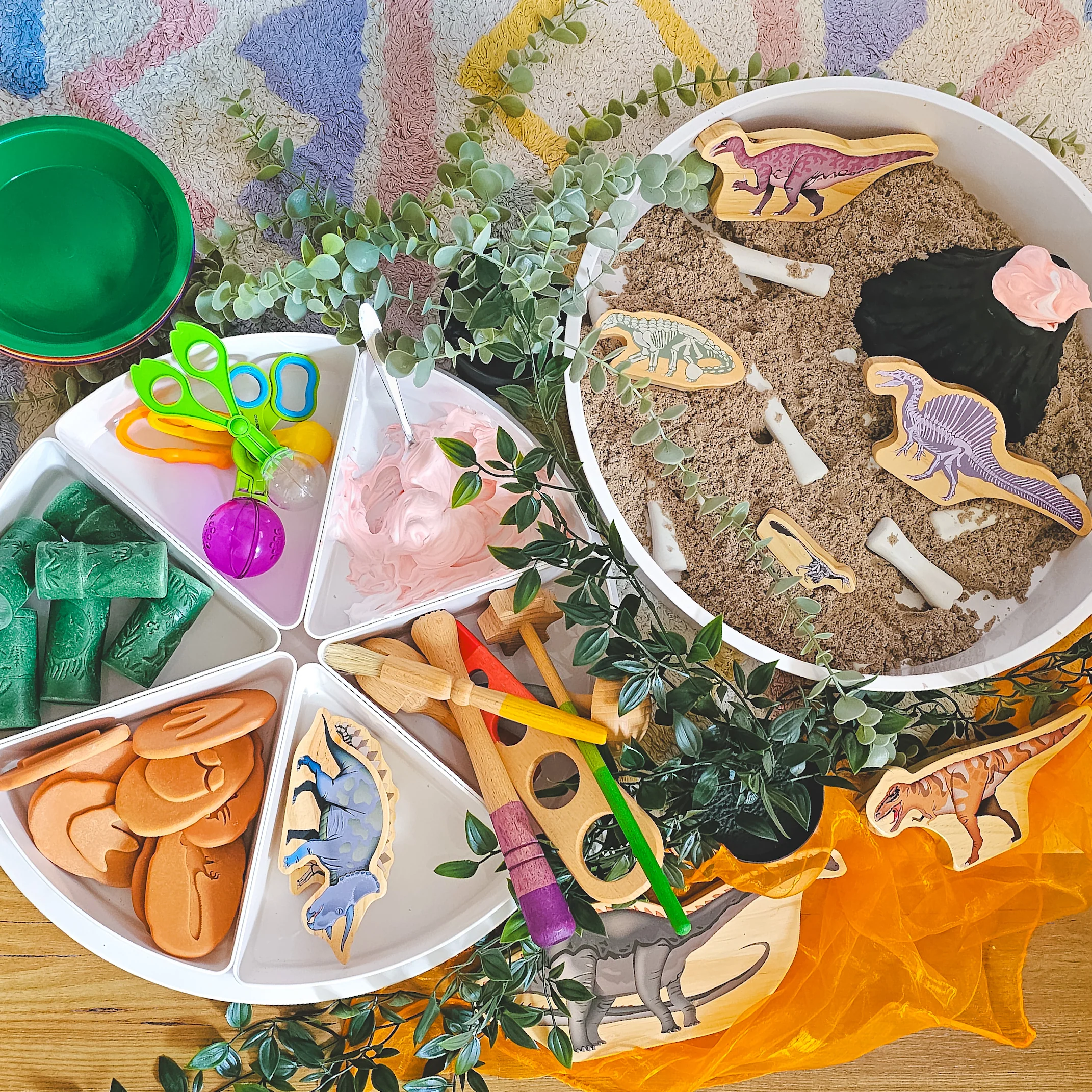 De Gele Flamingo Sensory Play Tray Met Deksel - Image 5