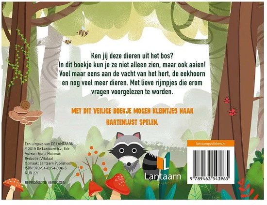De Lantaarn Voorleesboek Kijk en voel | Bosdieren - Image 4