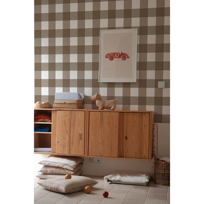 Dekornik Behang Check Classic Brown - Image 3