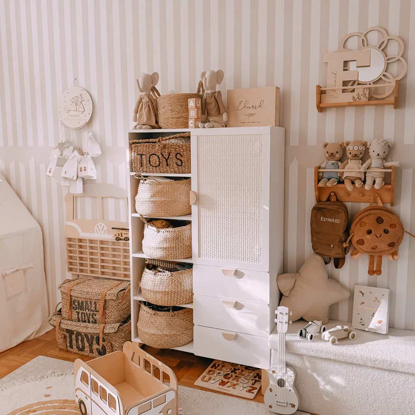 Dekornik Behang Simple Rustic Beige White Wallpaper - Image 2