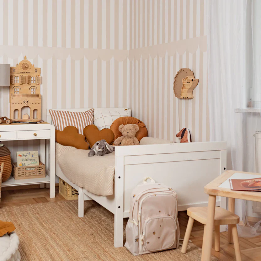 Dekornik Behang Simple Rustic Beige White Wallpaper - Image 3