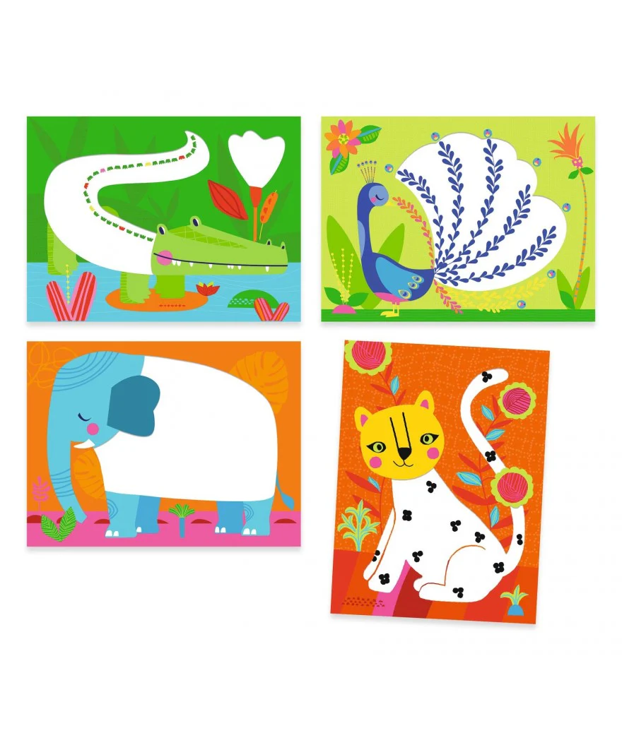 * Djeco Creatieve Knutseldoos | Tekenen met stippen - Image 2