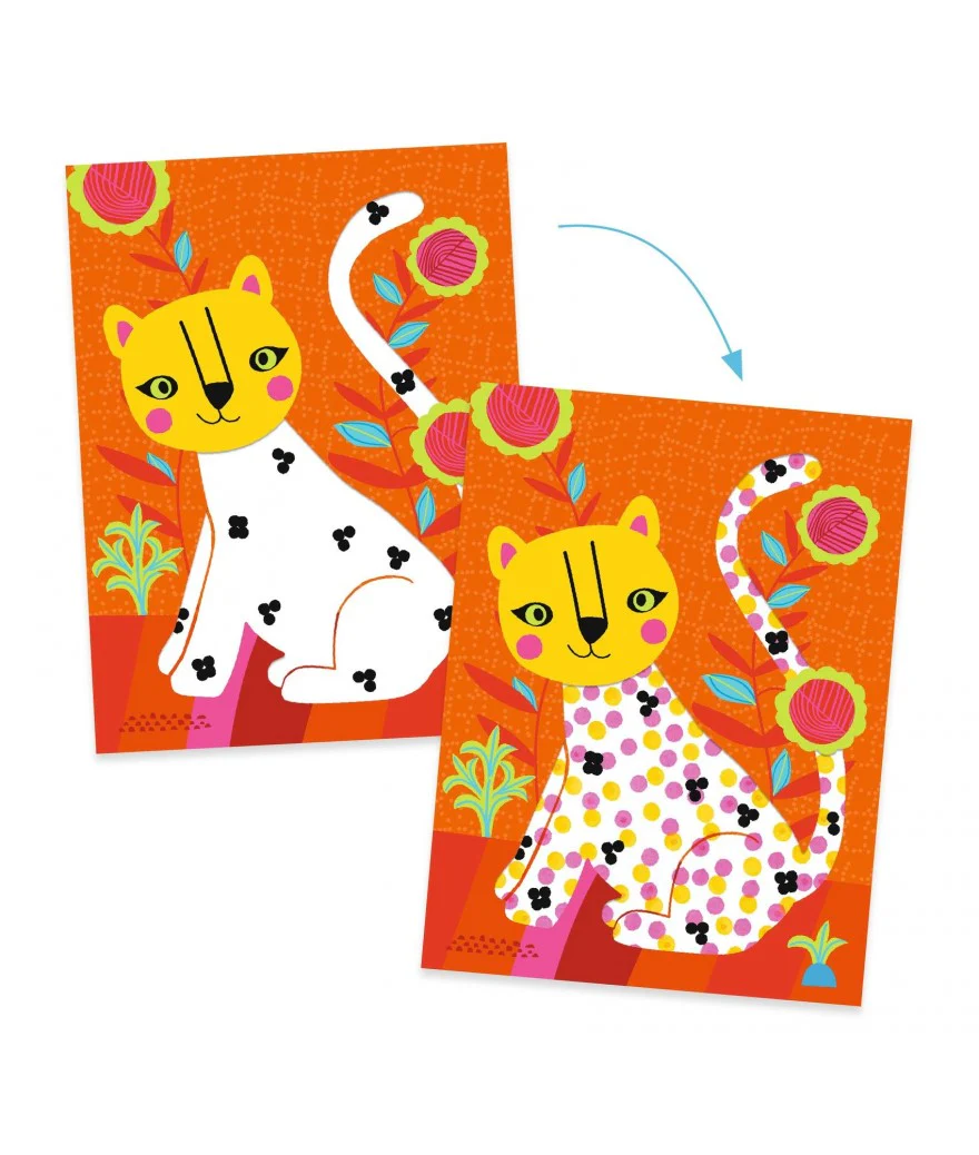 * Djeco Creatieve Knutseldoos | Tekenen met stippen - Image 5