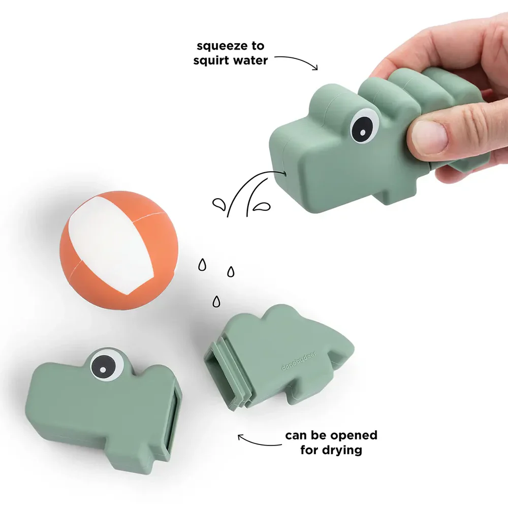 Done By Deer Badspeeltje Toy Croco Green - Image 6