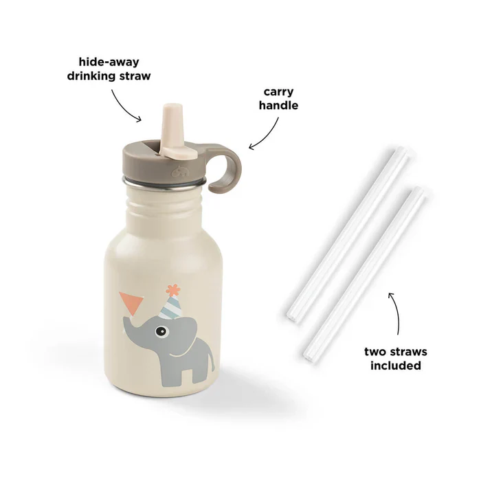 Done By Deer Drinkfles RVS 350ml | Celebration Sand - Image 3