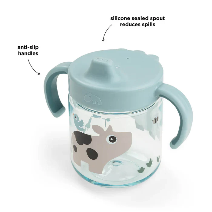 Done By Deer Leer Drinkbeker | Tiny Farm Blue - Image 3