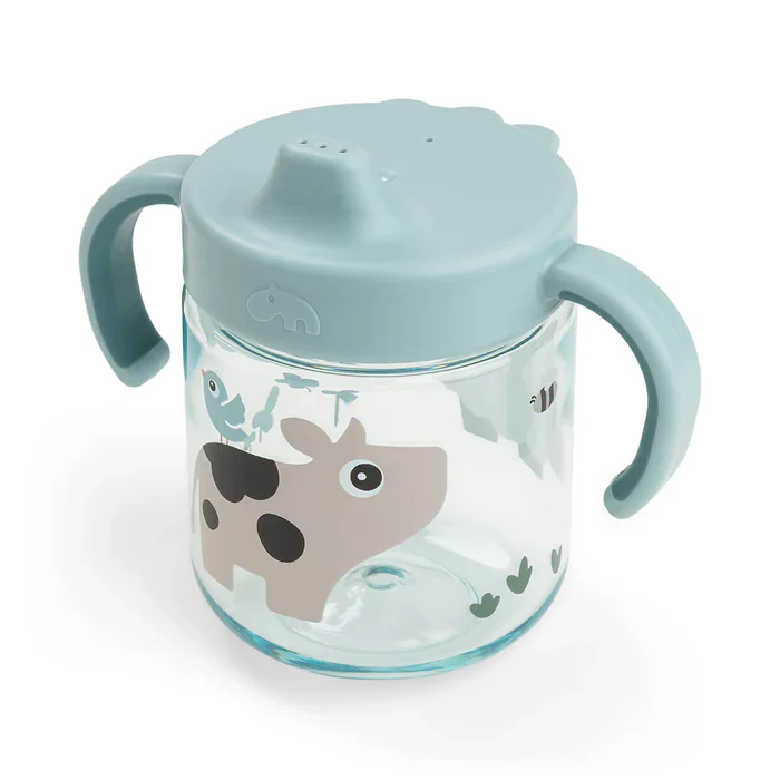 Done By Deer Leer Drinkbeker | Tiny Farm Blue - Image 4
