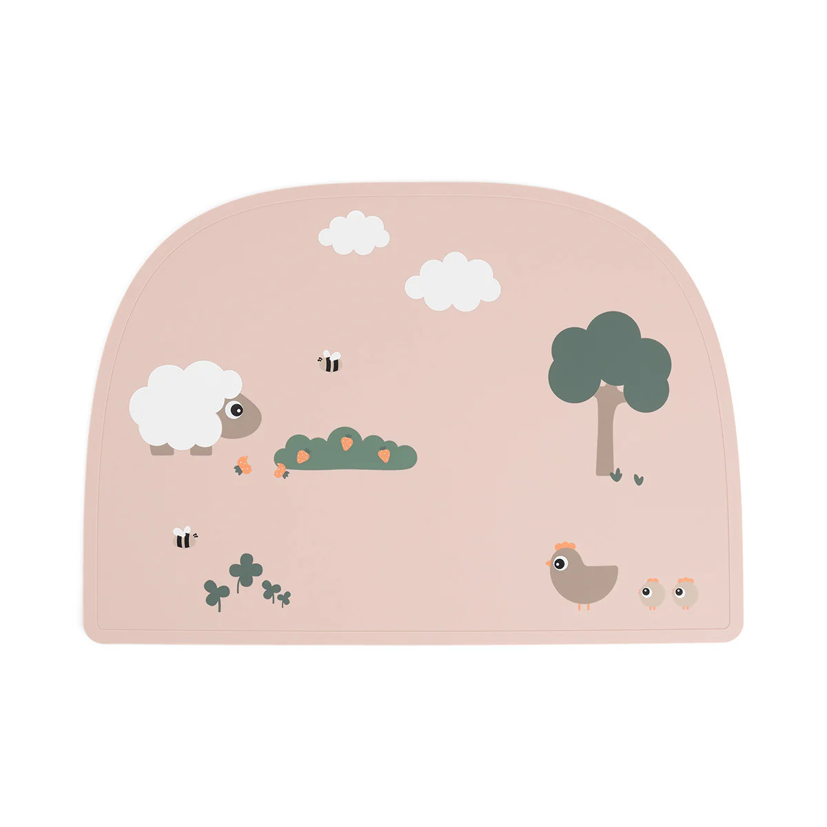 Done By Deer Silicone Placemat | Tiny Farm Powder