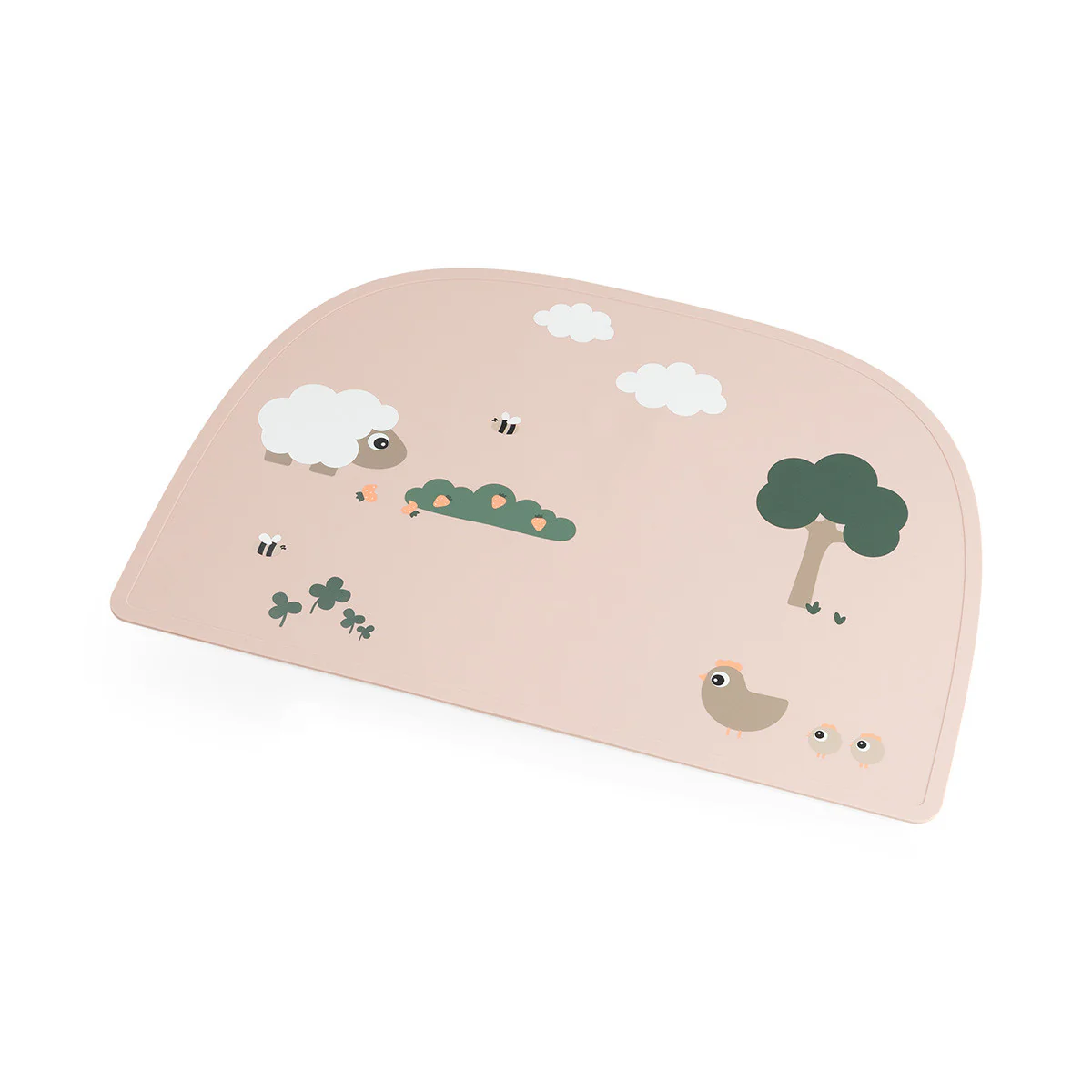 Done By Deer Silicone Placemat | Tiny Farm Powder - Image 2