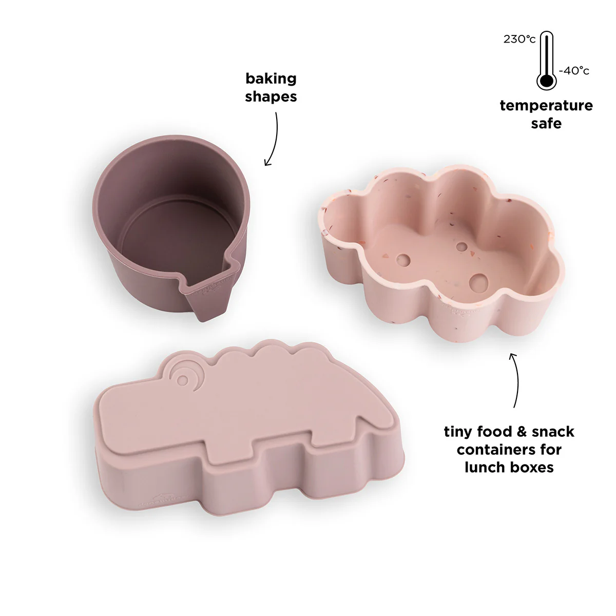 * Done By Deer Silicone Vormen 3PCS | Happy Clouds Powder - Image 3