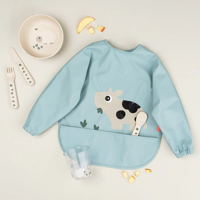 * Done By Deer Waterproof Slab Met Mouwen | Tiny Farm Blue - Image 2