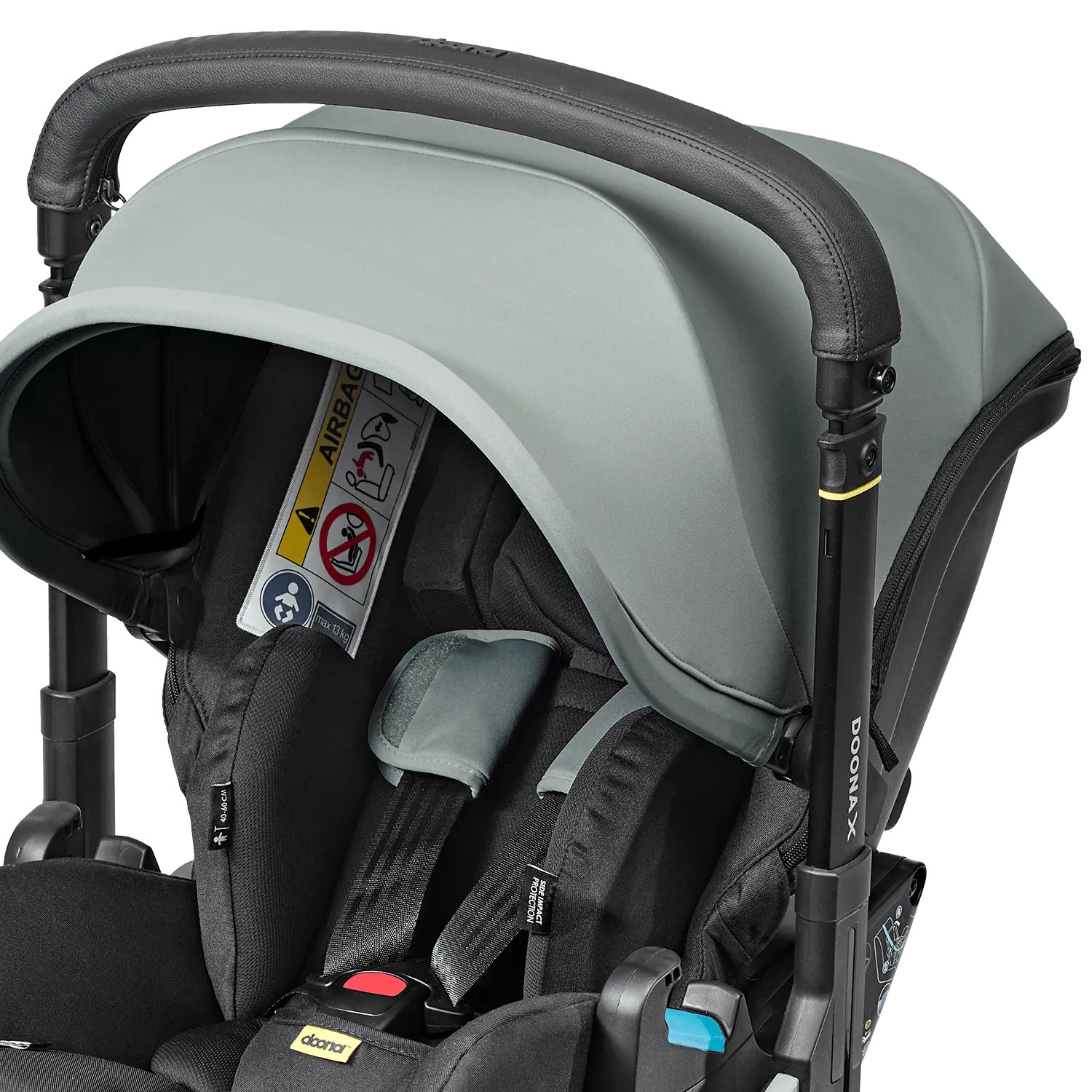 Doona X Infant Autostoel (omvormbaar tot buggy) Groep 0+ | Dusty Sage - Image 4