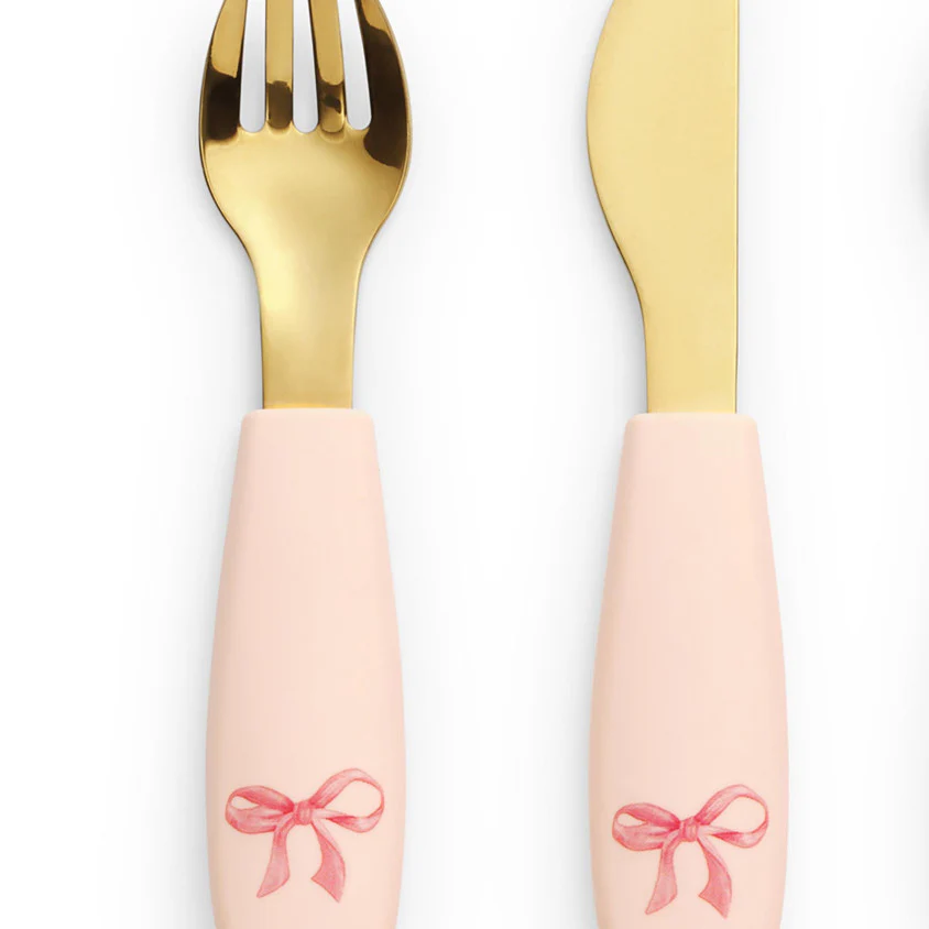 Elodie Details Silicone Sticky Bord Set | Rosy Bow - Image 3