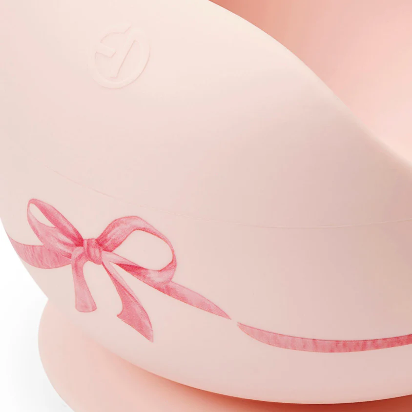 Elodie Details Silicone Sticky Bowl Set | Rosy Bow - Image 3