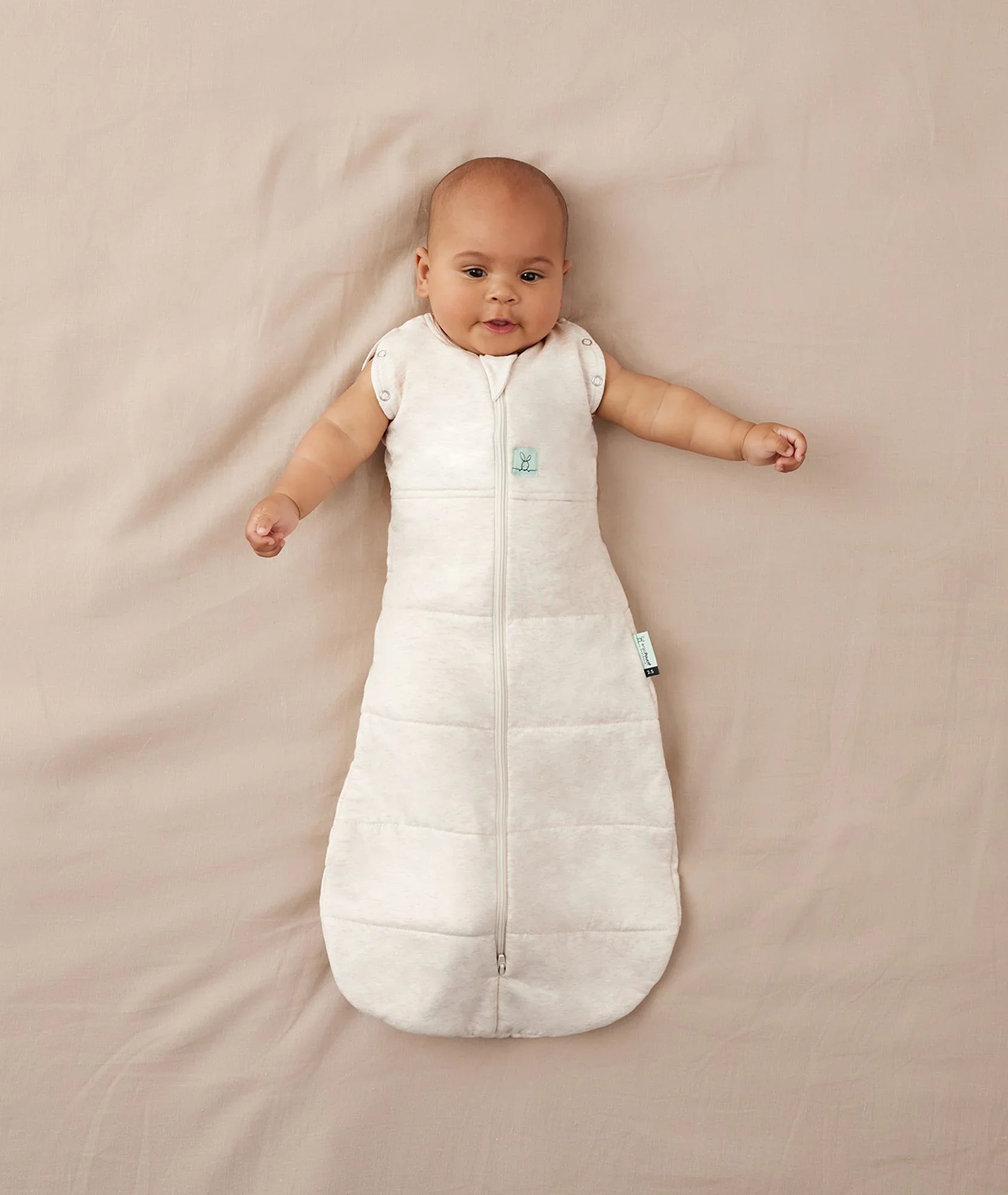 Ergopouch Cocoon Inbaker Slaapzak 90cm Tog 2.5 | Oatmeal Marle - Image 5