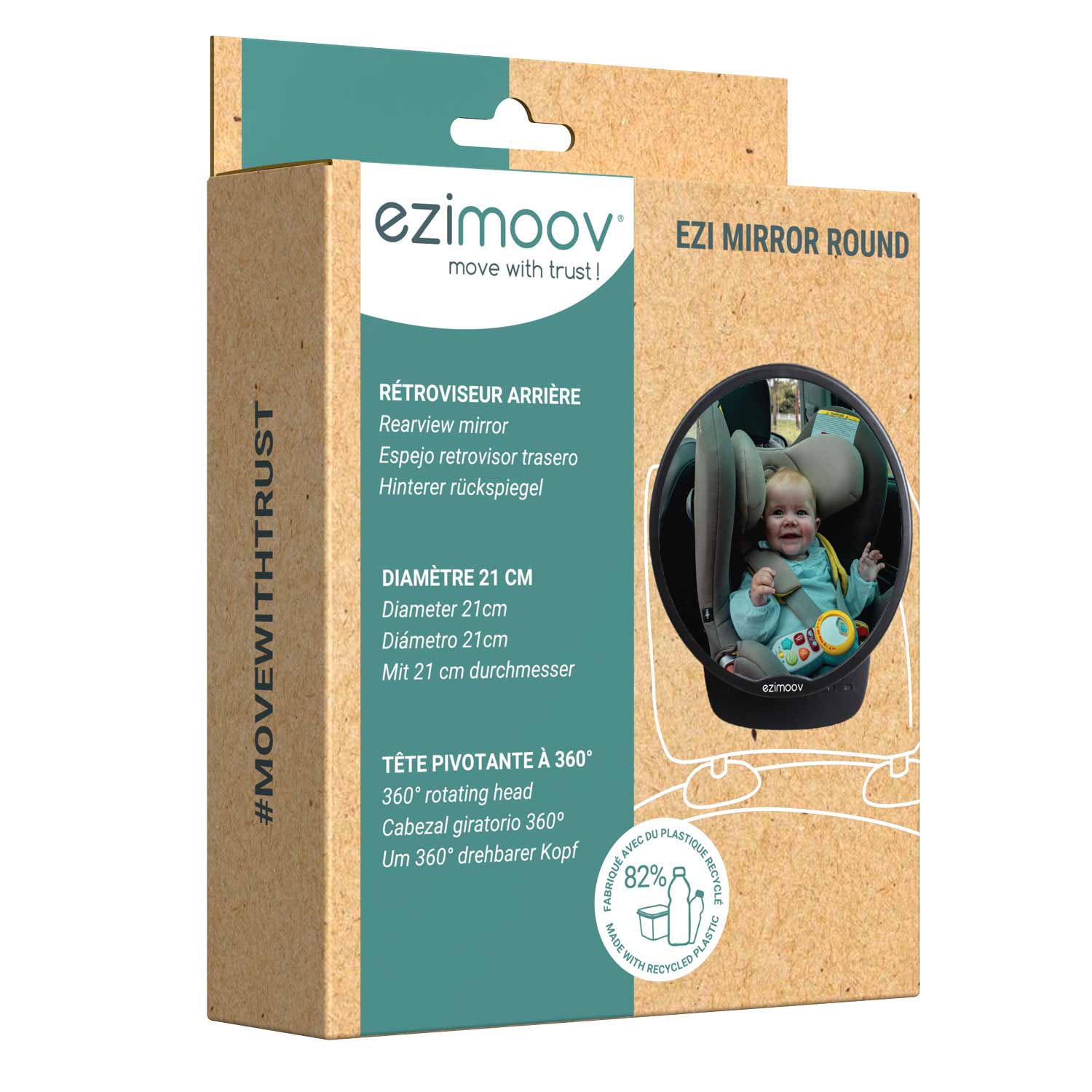 Ezimoov Ronde Autospiegel Achteruitkijkspiegel - Image 3
