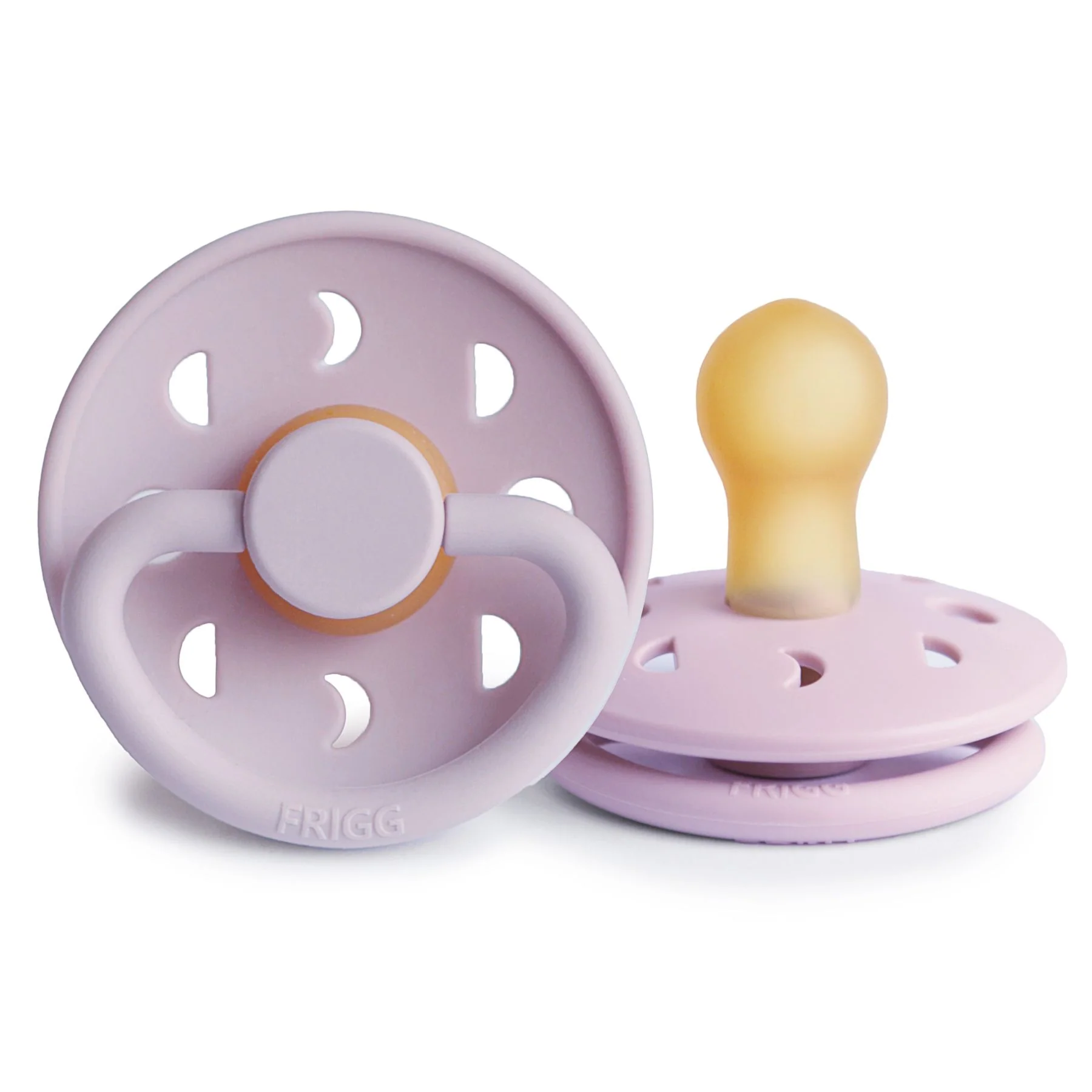 * Frigg Moon Latex Fopspeen 0-6M Ronde | Soft Lilac