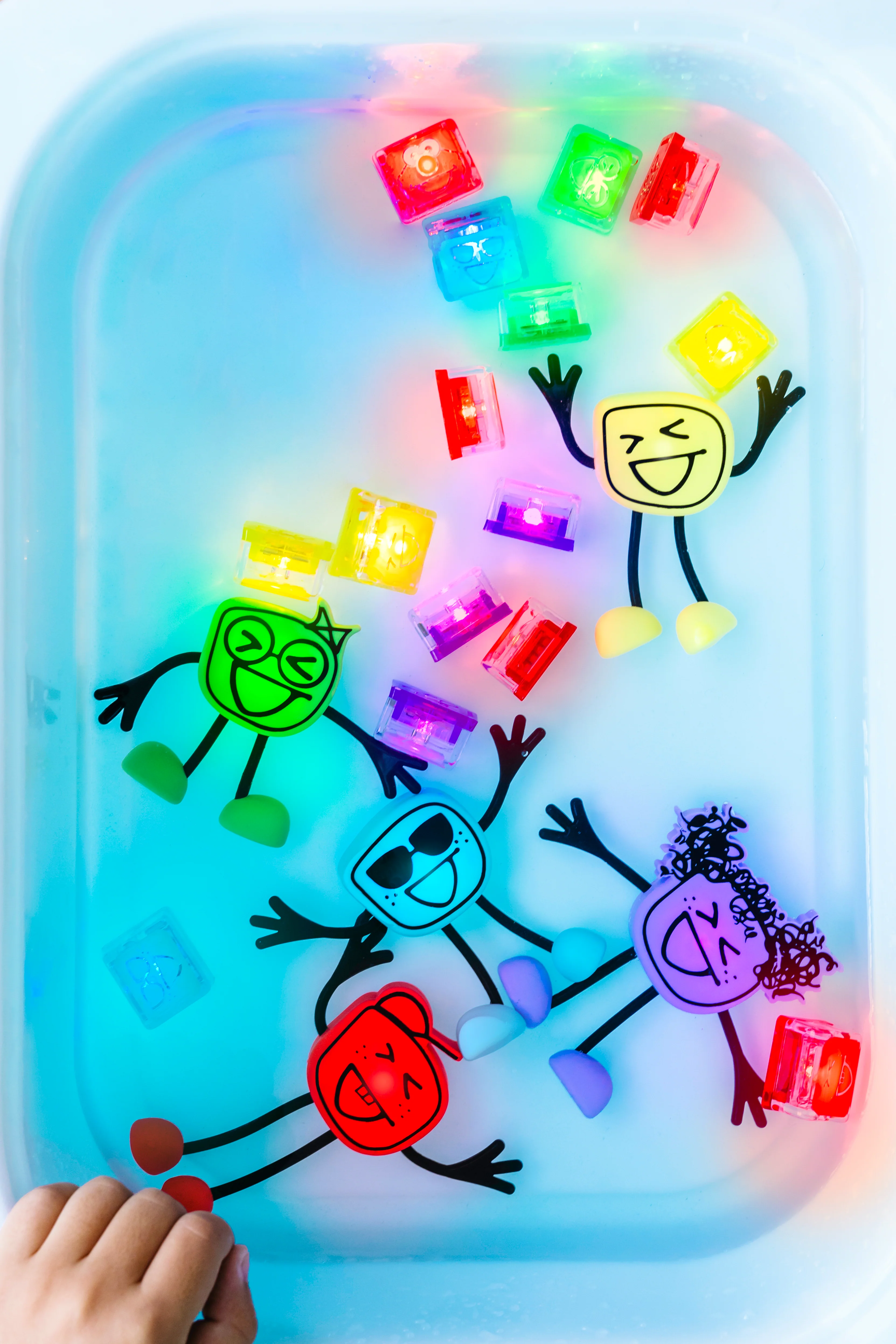 Glo Pals Light Up Cubes Badspeelgoed Blauw | Cookie Monster - Image 4