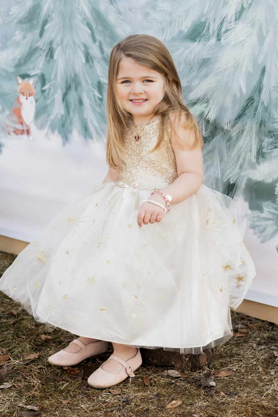 * Great Pretenders Golden Glam Party Jurk | 3-4Y - Image 2