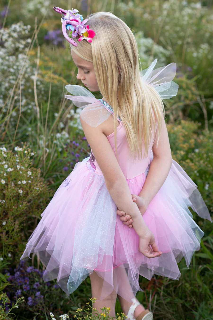 * Great Pretenders Woodland Vlinder Jurk + Diadeem | 5-6 Jaar - Image 4