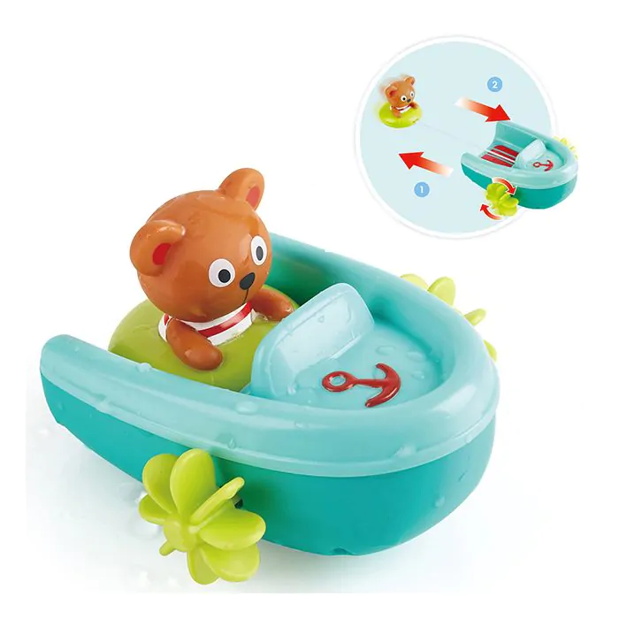 Hape Badspeelgoed Tubing Pull-Back Boat - Image 2