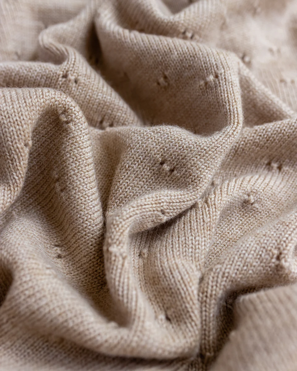 Hvid Blanket Bibi | Sand - Image 3