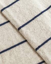 Hvid Sjaal Igor | Cream/Blue - Image 2