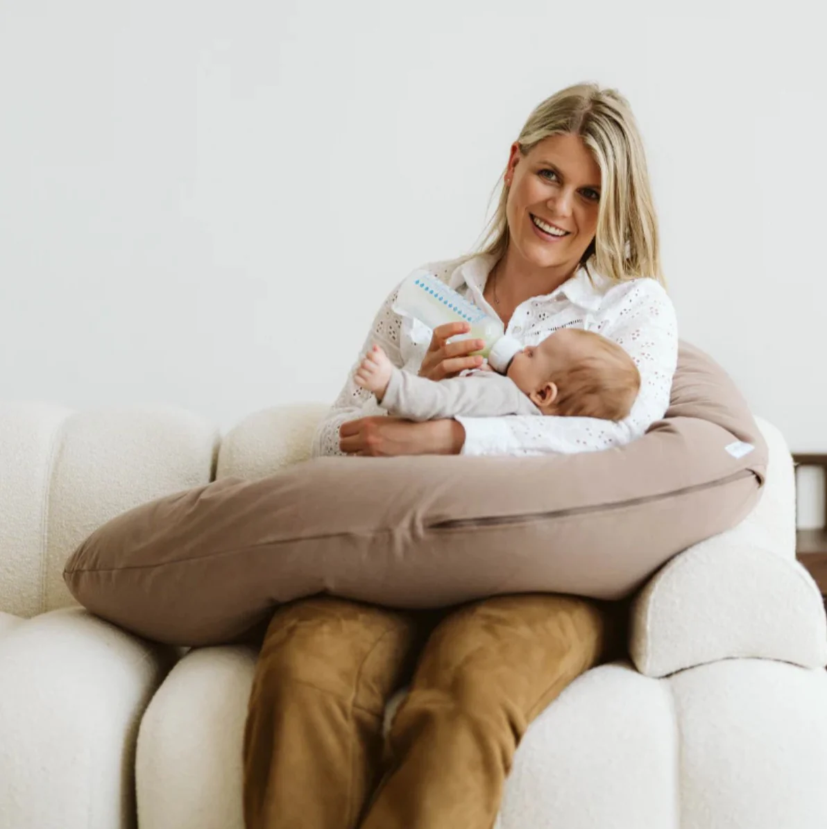* Ilmaha HOES voor Voedingskussen Hydrofiel | Taupe - Image 2